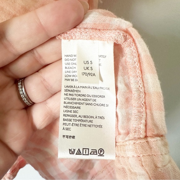 Anthropologie Pilcro and the Letterpress The Bette Babydoll Blouse Peach S - Picture 9 of 12